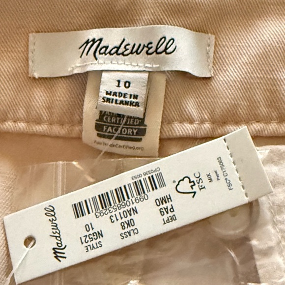 Madewell NWT Harlow Wide-Leg Pant Beige, size 8 - Picture 6 of 12